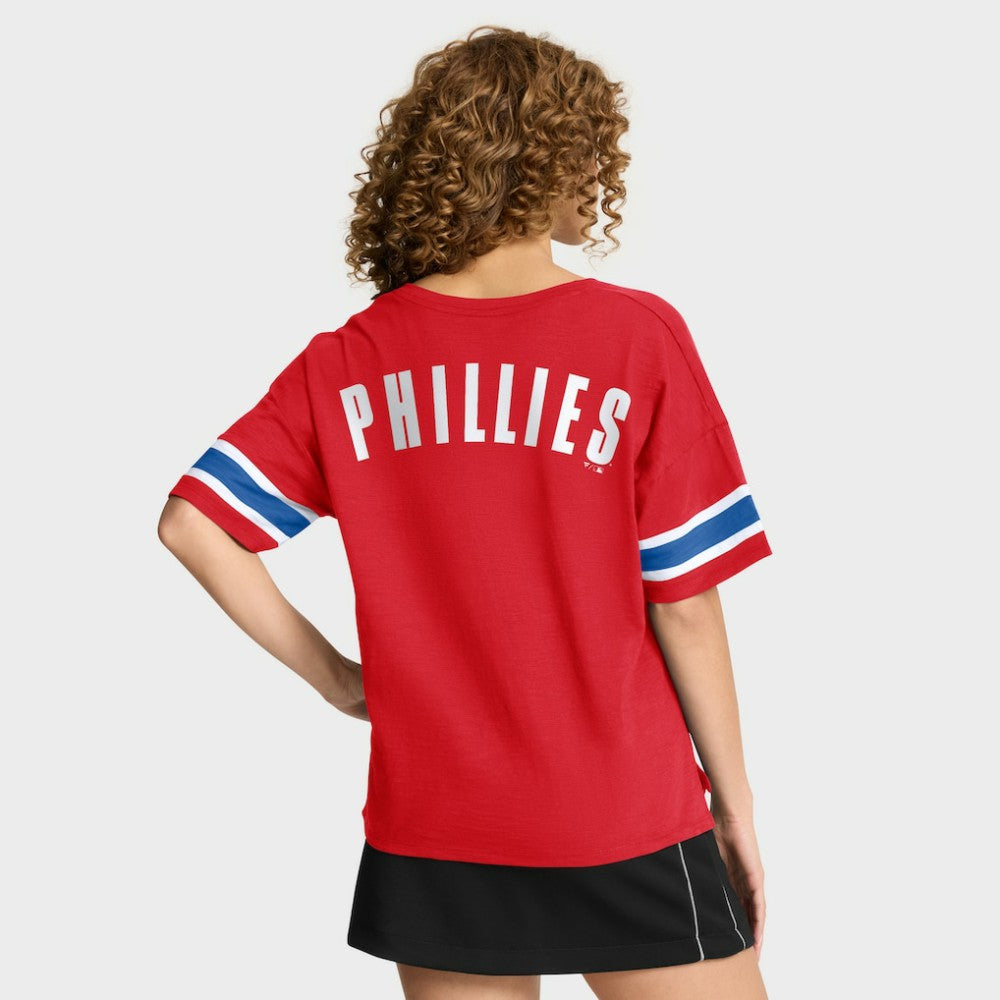 Philadelphia Phillies Fanatics Women's Curl Route T-Shirt - MLB