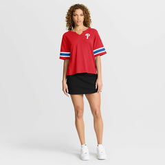 Philadelphia Phillies Fanatics Women's Curl Route T-Shirt - MLB
