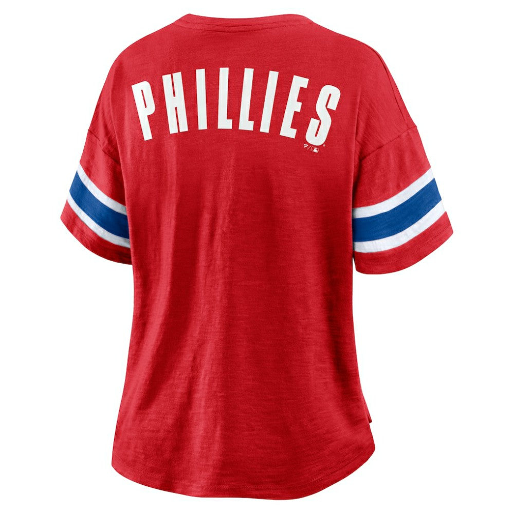 Philadelphia Phillies Fanatics Women's Curl Route T-Shirt - MLB