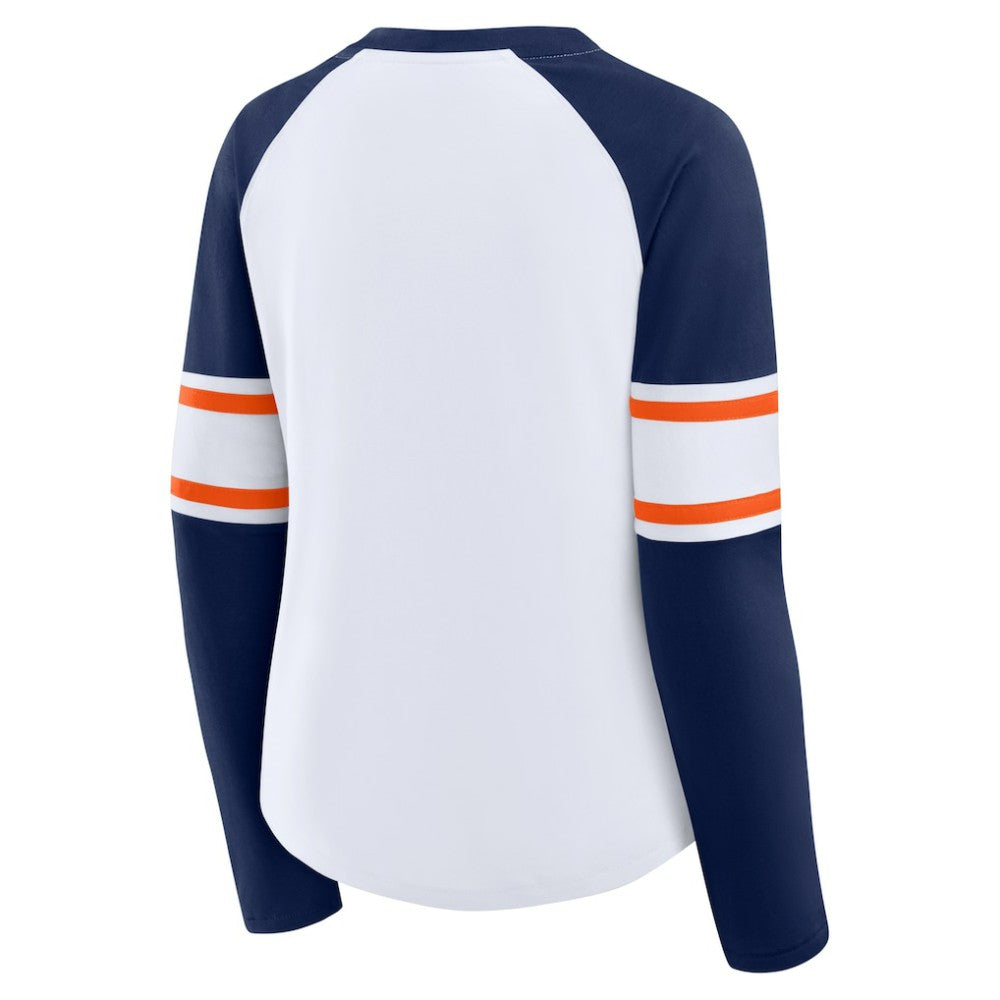 Houston Astros Fanatics Women's Blitz Package Raglan Lace-Up V-Neck Long Sleeve T-Shirt - MLB