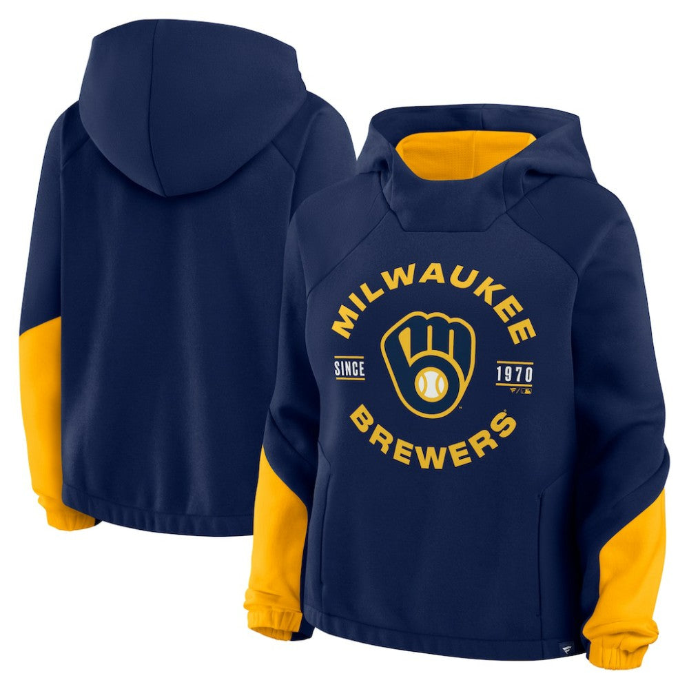 Milwaukee Brewers Fanatics Women's Oversized Time to Win Pullover Hoodie - MLB