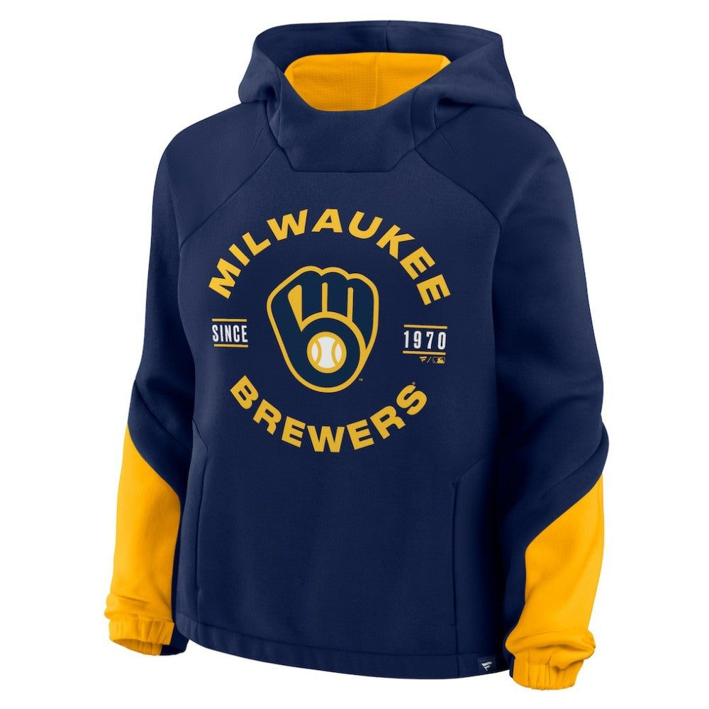 Milwaukee Brewers Fanatics Women's Oversized Time to Win Pullover Hoodie - MLB