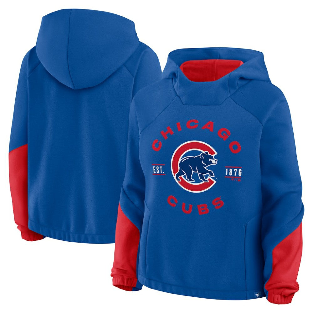 Chicago Cubs Fanatics Women's Oversized Time to Win Pullover Hoodie - MLB