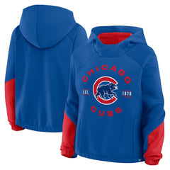 Chicago Cubs Fanatics Women's Oversized Time to Win Pullover Hoodie - MLB