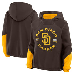 San Diego Padres Fanatics Women's Oversized Time to Win Pullover Hoodie - MLB