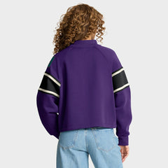 Arizona Diamondbacks Fanatics Women's Oversized Toss Sweep Raglan Pullover Sweatshirt - MLB