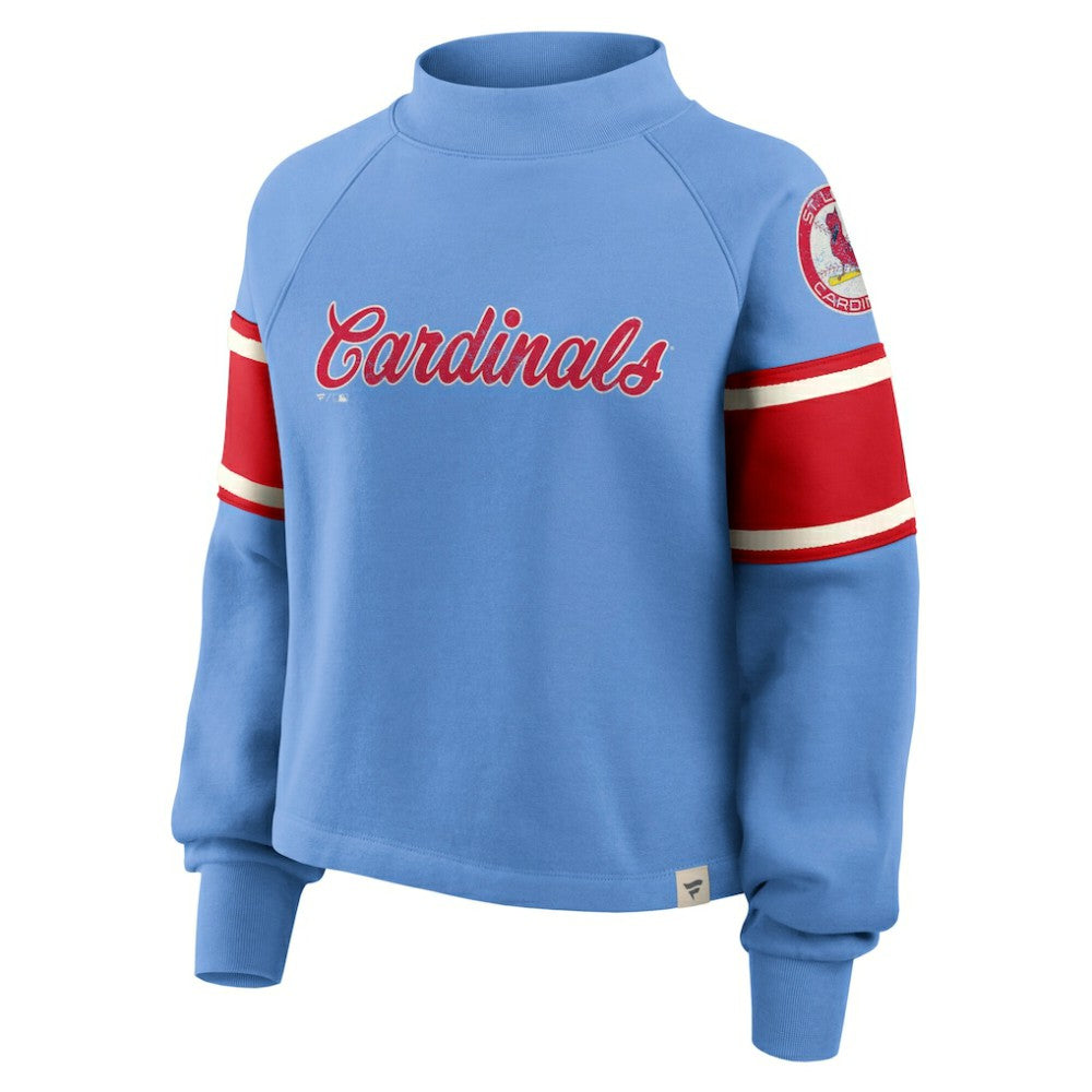 St. Louis Cardinals Fanatics Women's Oversized Toss Sweep Raglan Pullover Sweatshirt - MLB