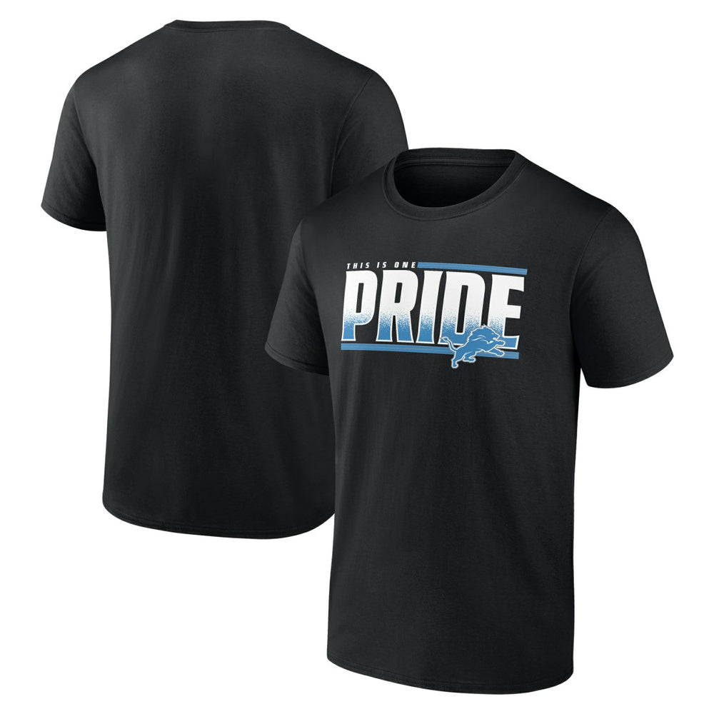 Detroit Lions One Pride T-Shirt Black | NFL