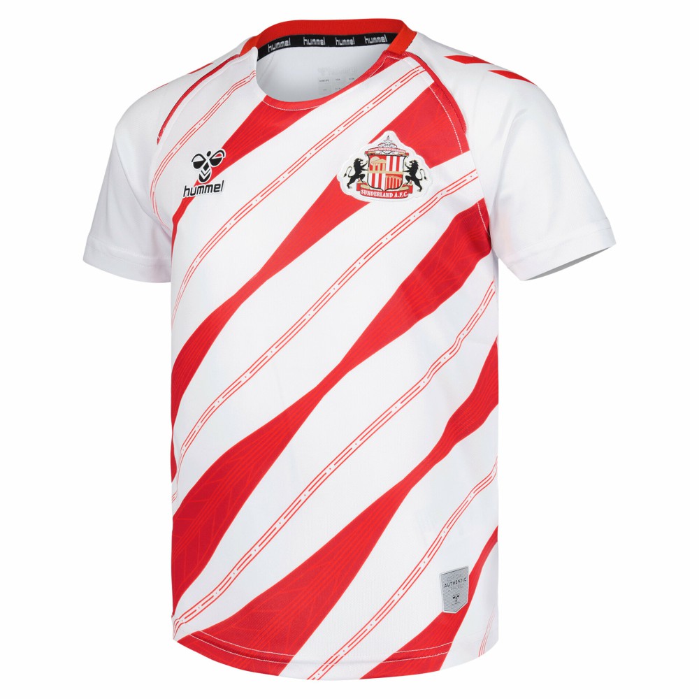 Sunderland Hummel Home Pre-Match Jersey / White / Kids - FIFA World CUP