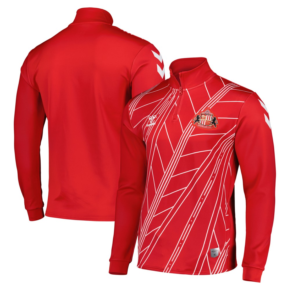 Sunderland Hummel Home Pre-Match Half Zip Red - FIFA World CUP
