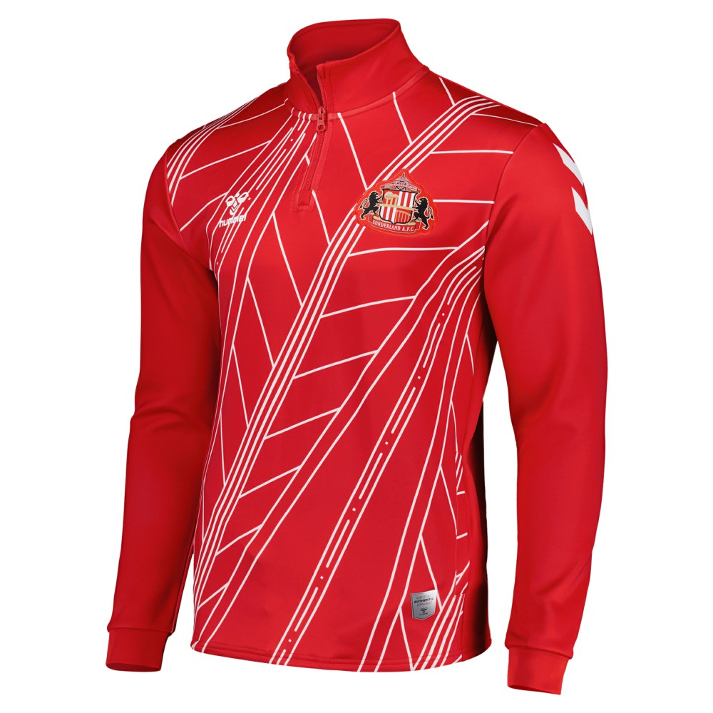 Sunderland Hummel Home Pre-Match Half Zip Red - FIFA World CUP