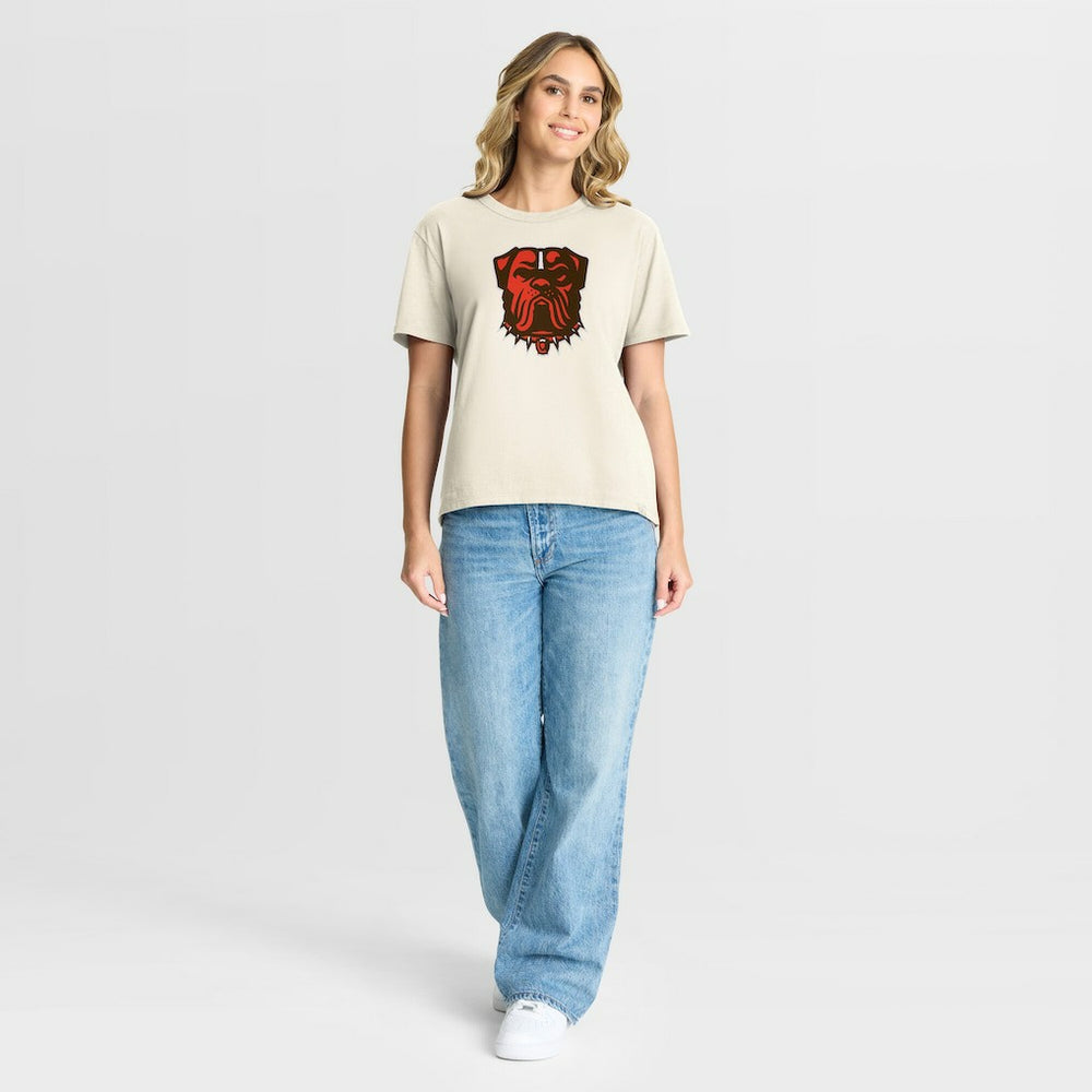 Cleveland Browns Women's Dove Legacy T-Shirt Cream | Fanatics