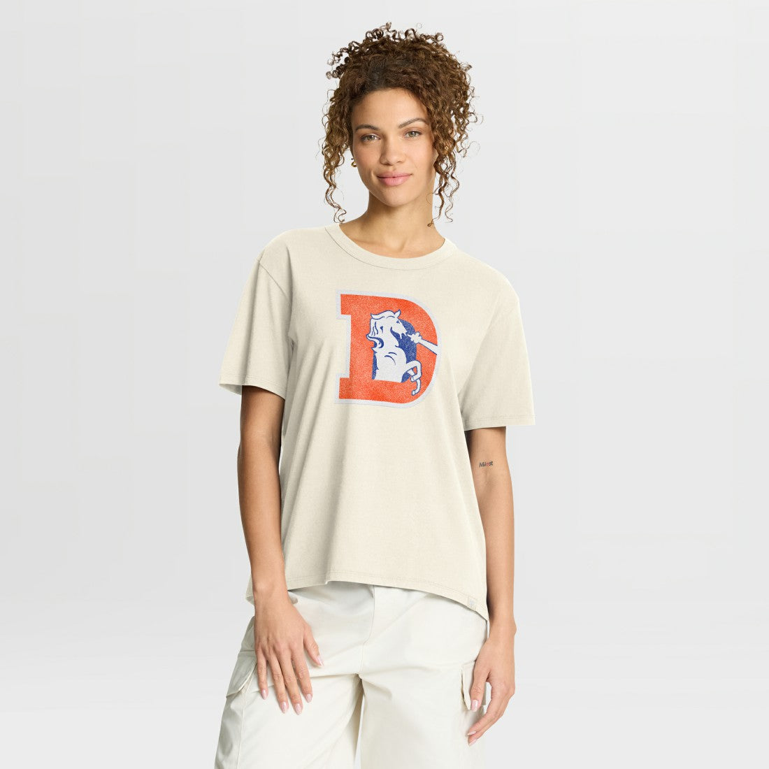 Denver Broncos Women's Dove Legacy T-Shirt Cream | Fanatics