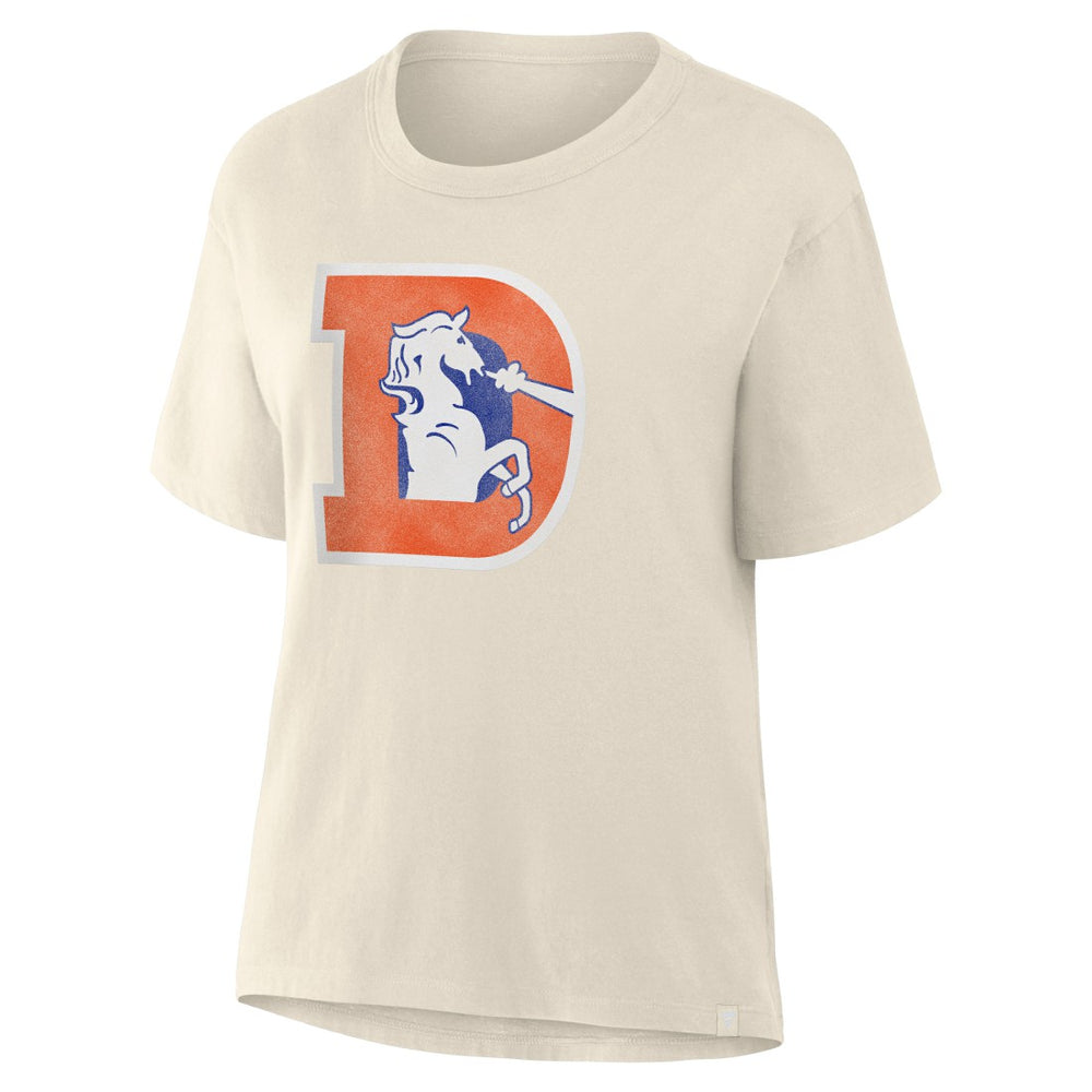 Denver Broncos Women's Dove Legacy T-Shirt Cream | Fanatics