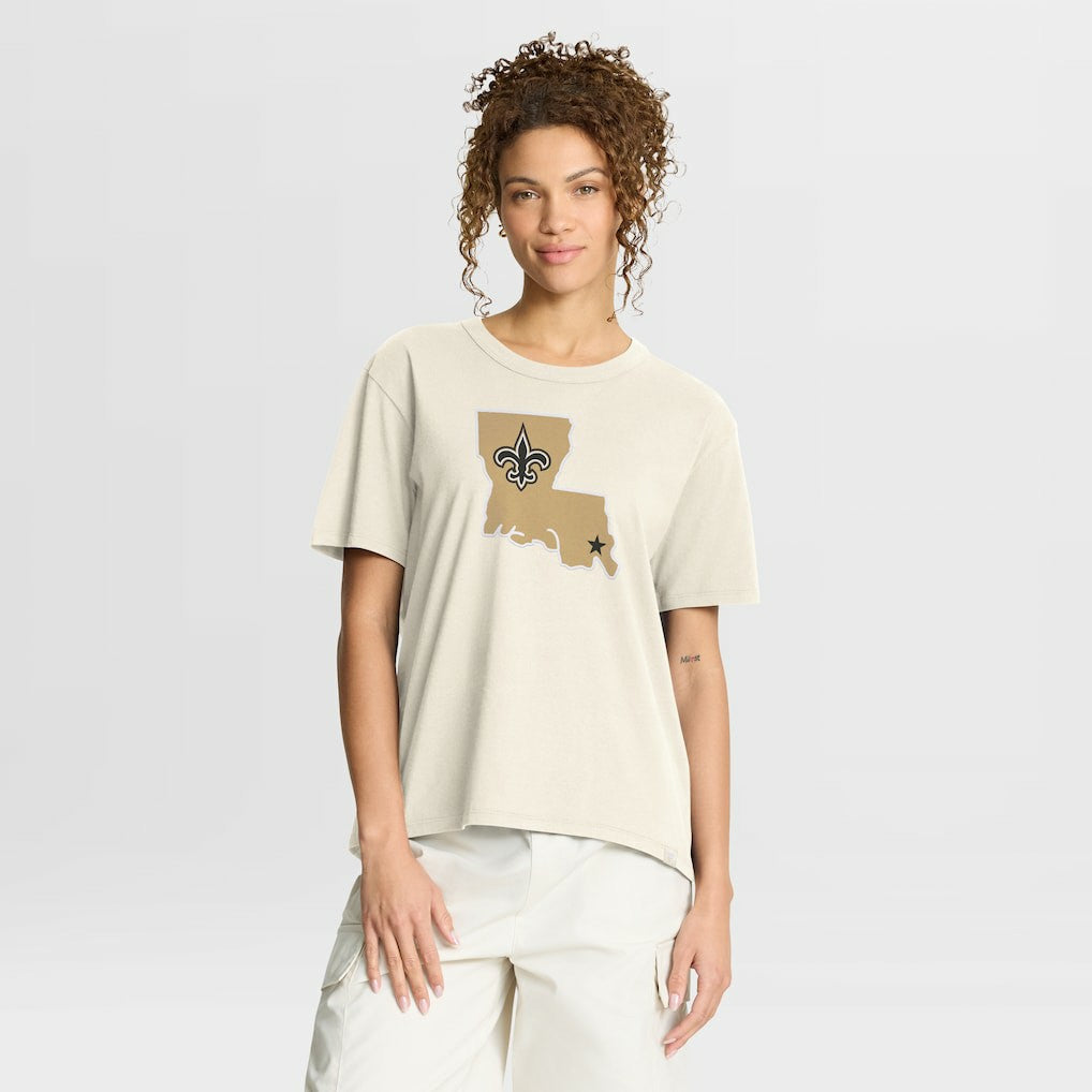 New Orleans Saints Women's Dove Legacy T-Shirt Cream | Fanatics