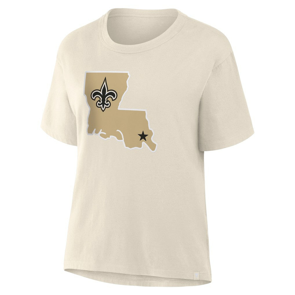 New Orleans Saints Women's Dove Legacy T-Shirt Cream | Fanatics