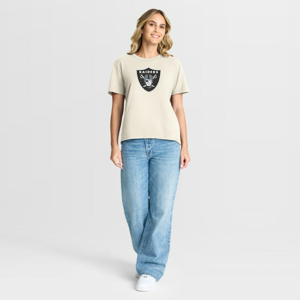 Las Vegas Raiders Women's Dove Legacy T-Shirt Cream | Fanatics