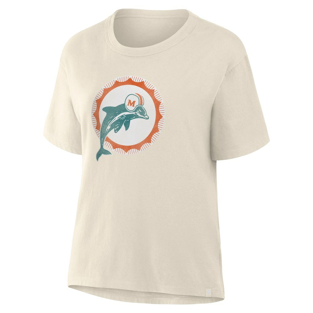 Miami Dolphins Women's Dove Legacy T-Shirt Cream | Fanatics