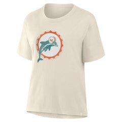 Miami Dolphins Women's Dove Legacy T-Shirt Cream | Fanatics