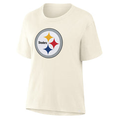 Pittsburgh Steelers Women's Dove Legacy T-Shirt Cream | Fanatics