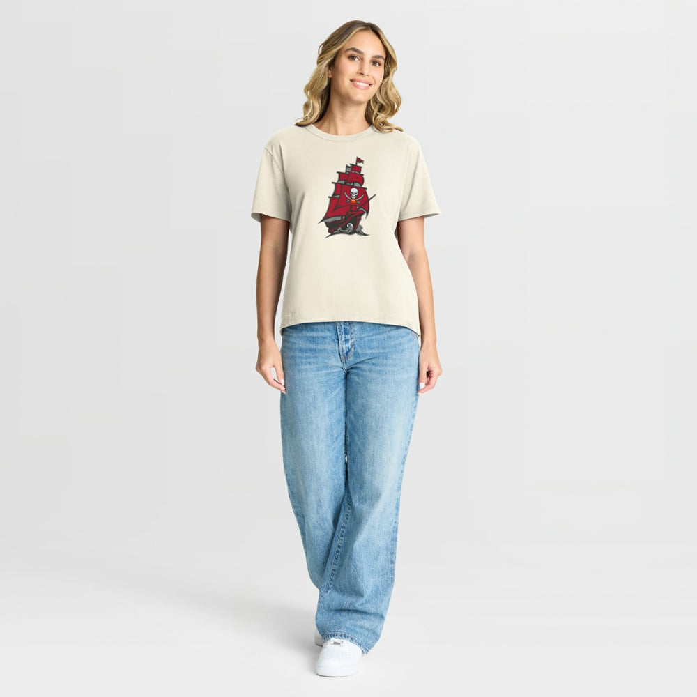 Tampa Bay Buccaneers Women's Dove Legacy T-Shirt Cream | Fanatics