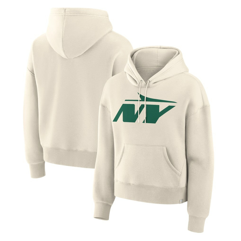 New York Jets Women's Dove Legacy Pullover Hoodie Cream | Fanatics