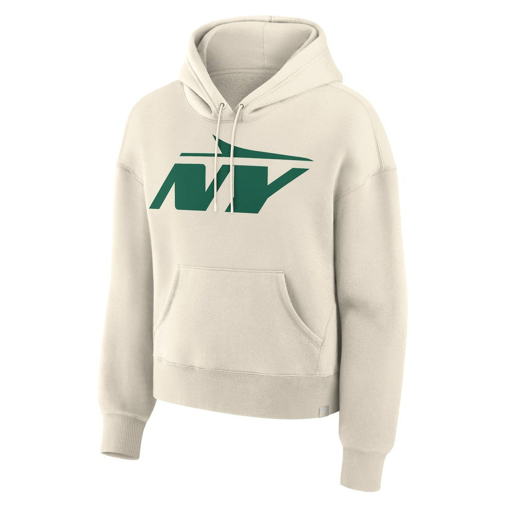 New York Jets Women's Dove Legacy Pullover Hoodie Cream | Fanatics