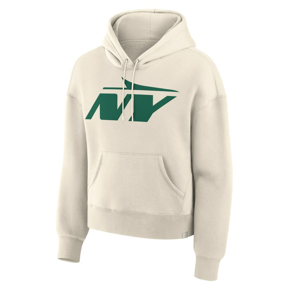 New York Jets Women's Dove Legacy Pullover Hoodie Cream | Fanatics