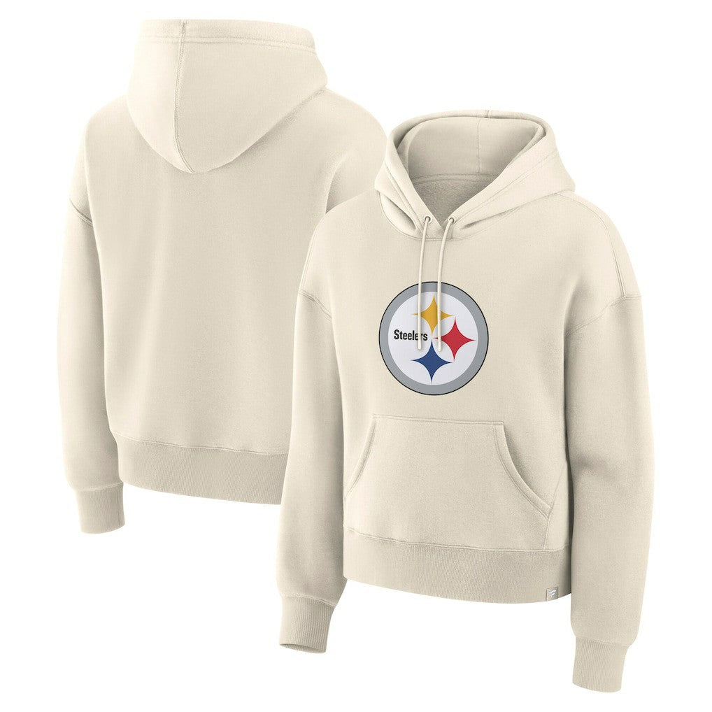 Pittsburgh Steelers Women's Dove Legacy Pullover Hoodie Cream | Fanatics