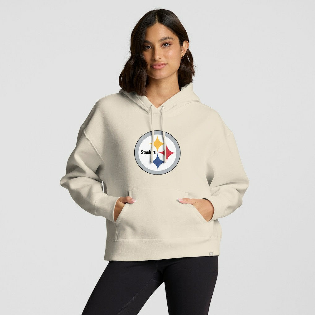 Pittsburgh Steelers Women's Dove Legacy Pullover Hoodie Cream | Fanatics