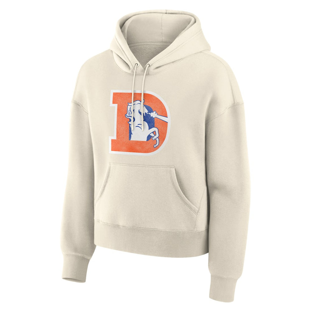 Denver Broncos Women's Dove Legacy Pullover Hoodie Cream | Fanatics
