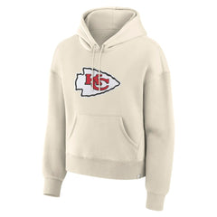Kansas City Chiefs Women's Dove Legacy Pullover Hoodie Cream | Fanatics