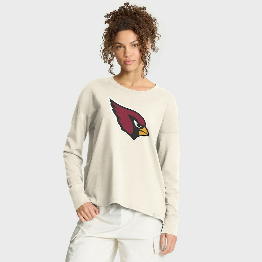 Arizona Cardinals Women's Dove Legacy Long Sleeve T-Shirt Cream | Fanatics