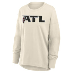 Atlanta Falcons Women's Dove Legacy Long Sleeve T-Shirt Cream | Fanatics