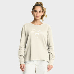Carolina Panthers Women's Dove Legacy Long Sleeve T-Shirt Cream | Fanatics
