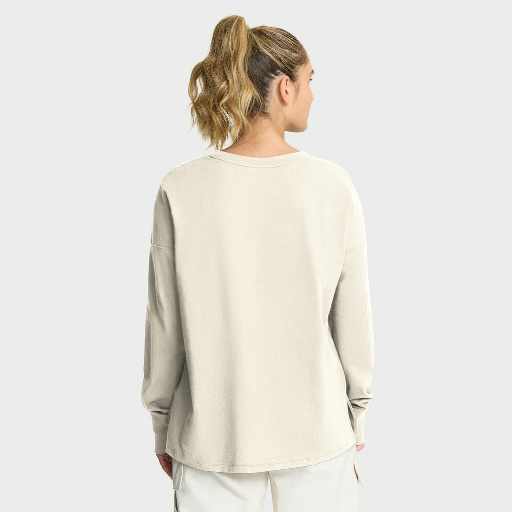 Carolina Panthers Women's Dove Legacy Long Sleeve T-Shirt Cream | Fanatics