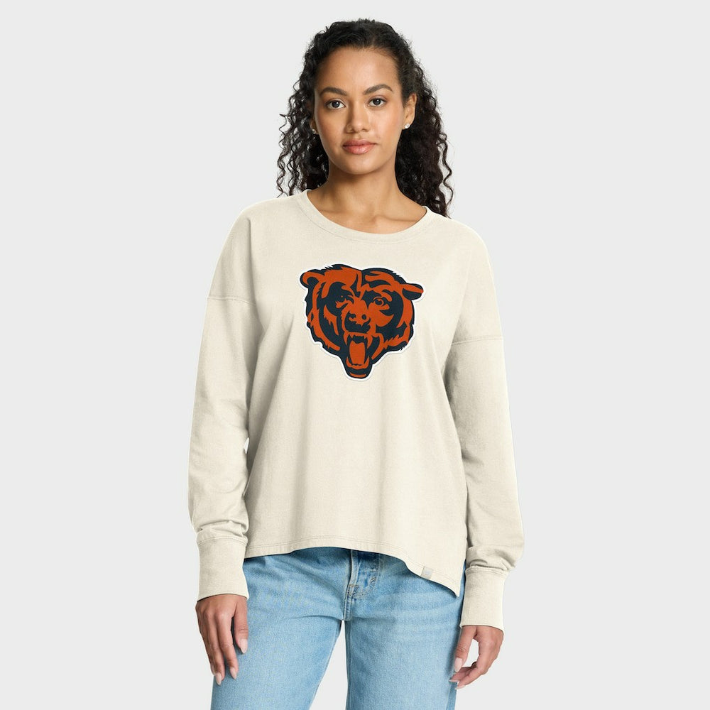 Chicago Bears Women's Dove Legacy Long Sleeve T-Shirt Cream | Fanatics