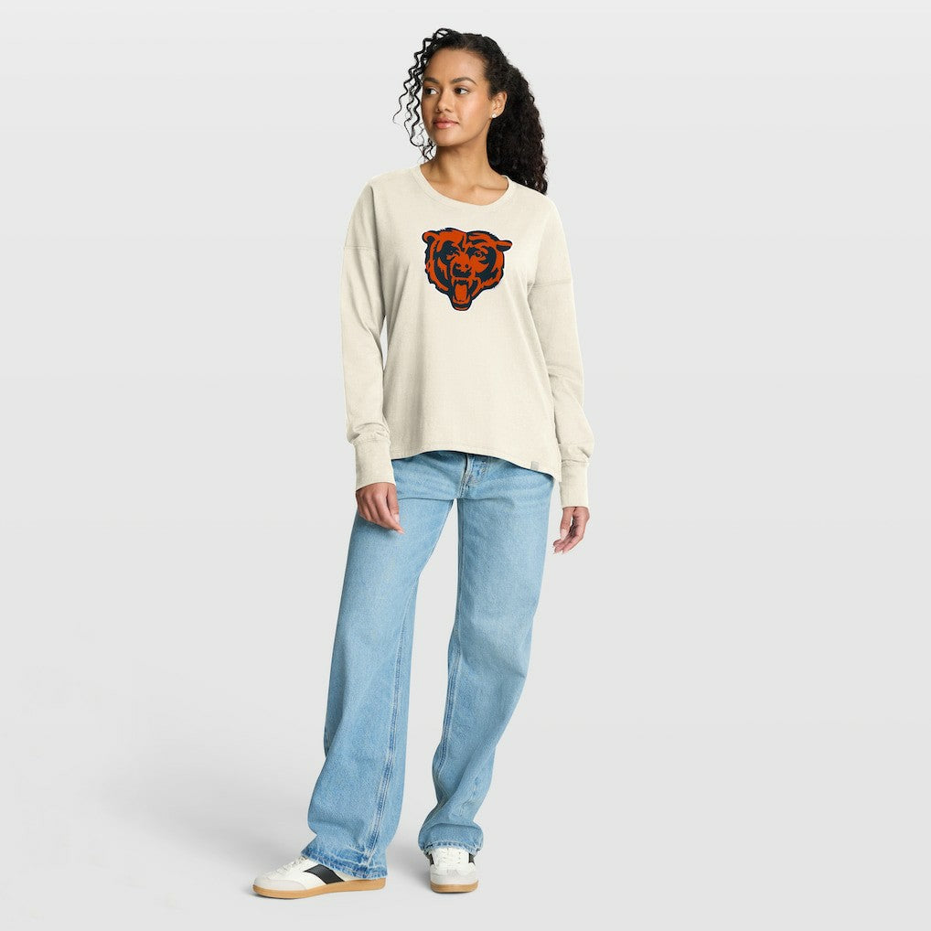 Chicago Bears Women's Dove Legacy Long Sleeve T-Shirt Cream | Fanatics