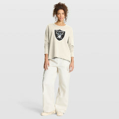 Las Vegas Raiders Women's Dove Legacy Long Sleeve T-Shirt Cream | Fanatics