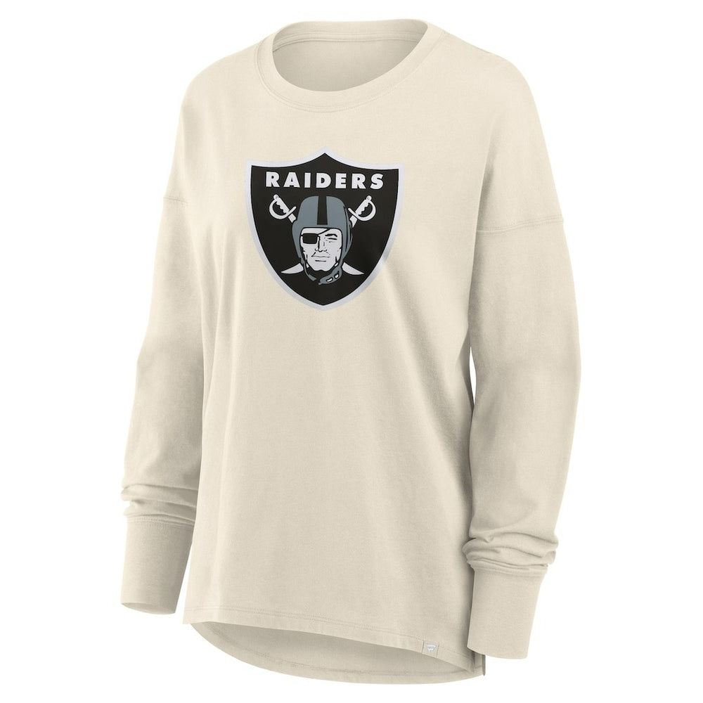 Las Vegas Raiders Women's Dove Legacy Long Sleeve T-Shirt Cream | Fanatics