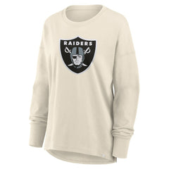 Las Vegas Raiders Women's Dove Legacy Long Sleeve T-Shirt Cream | Fanatics