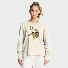 Minnesota Vikings Women's Dove Legacy Long Sleeve T-Shirt Cream | Fanatics