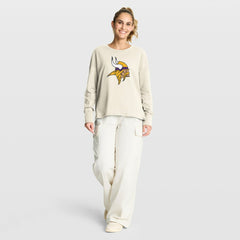 Minnesota Vikings Women's Dove Legacy Long Sleeve T-Shirt Cream | Fanatics