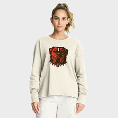 Cleveland Browns Women's Dove Legacy Long Sleeve T-Shirt Cream | Fanatics