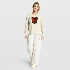 Cleveland Browns Women's Dove Legacy Long Sleeve T-Shirt Cream | Fanatics