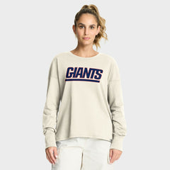New York Giants Women's Dove Legacy Long Sleeve T-Shirt Cream | Fanatics