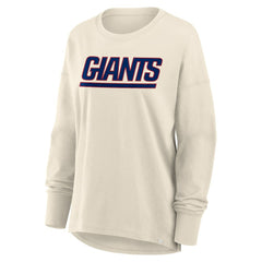 New York Giants Women's Dove Legacy Long Sleeve T-Shirt Cream | Fanatics
