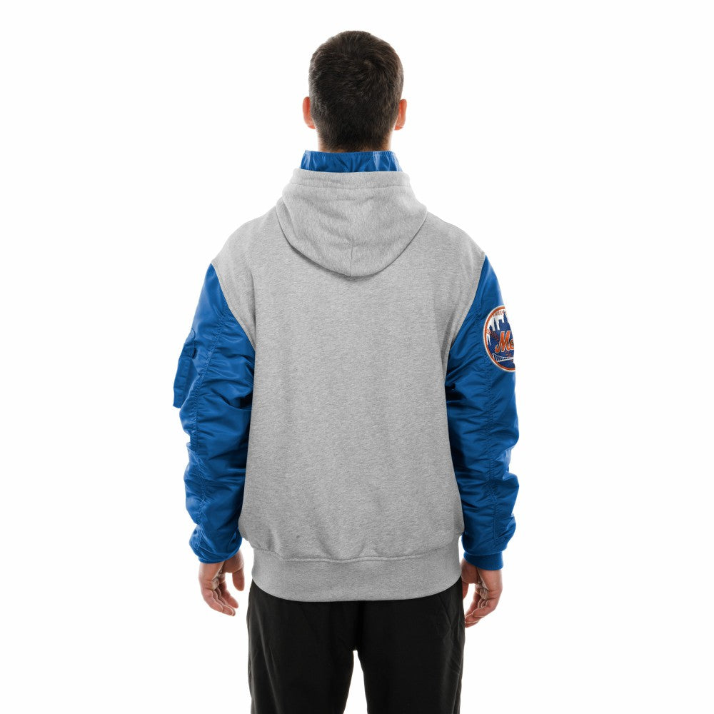 New York Mets New Era x Alpha Industries MA-1 Full-Zip Hoodie Jacket - MLB