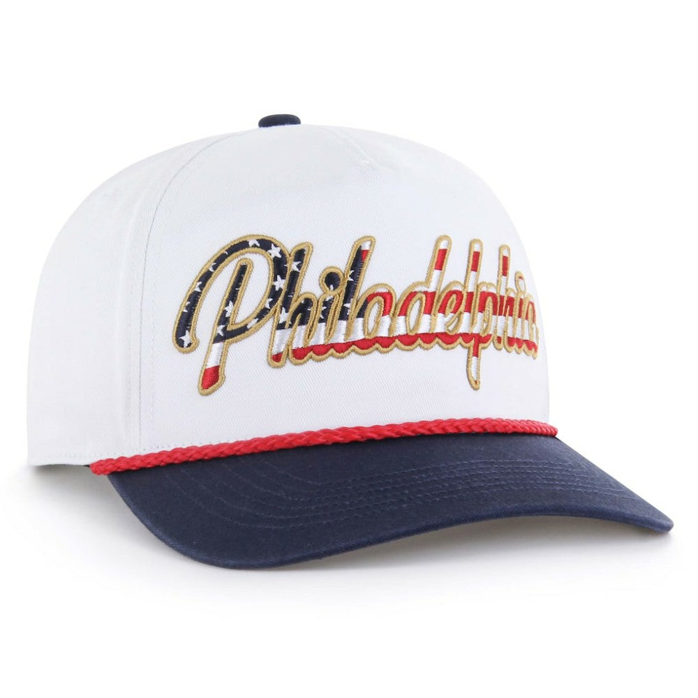 Philadelphia Phillies '47 Patriotic Overhand Hitch Adjustable Hat - MLB