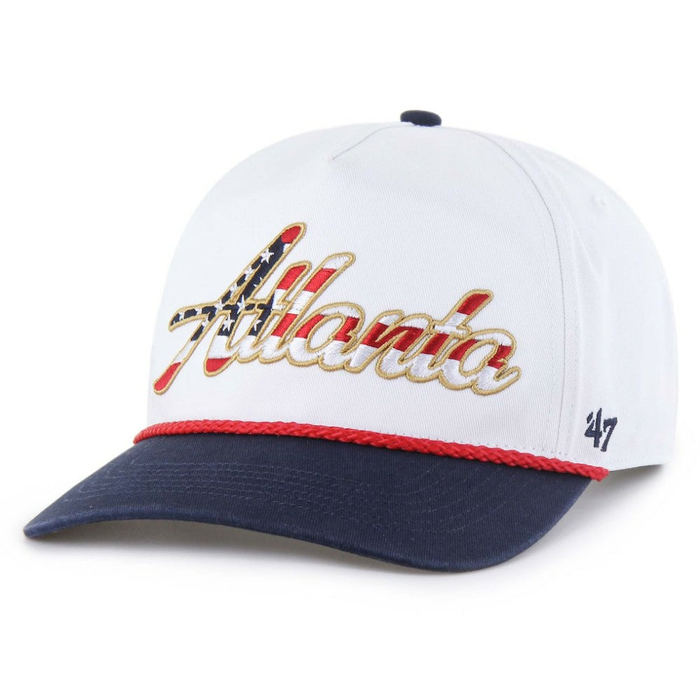 Atlanta Braves '47 Patriotic Overhand Hitch Adjustable Hat - MLB